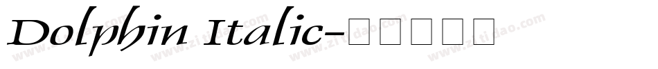 Dolphin Italic字体转换